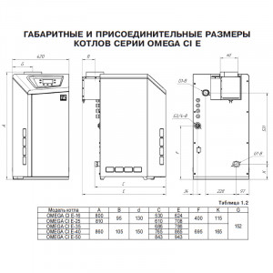Напольный газовый котел Лемакс OMEGA CI E 35